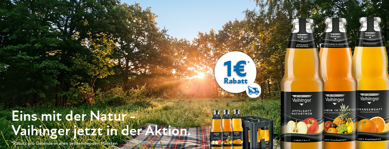 Vaihinger Säfte Rabattaktion 1 Euro - KW 34 und 35 in 2026